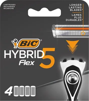Image de Rasoir BIC Hybrid 5 Flex pour hommes 5 lames en titane