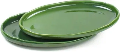 Produktbild von Keramische Serveerschaal grün 35 cm für Diner