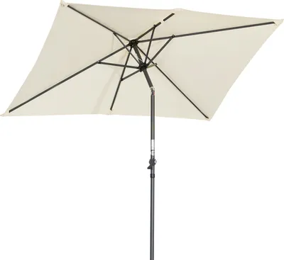 Obrázek produktu pro Angel Living 210 × 140 cm Slunečník Balkonový slunečník Korbový slunečník Tržní slunečník Zahradní slunečník Výklopný zahradní slunečník Ochrana proti slunci UV 50+ Obdélníkový přírodní