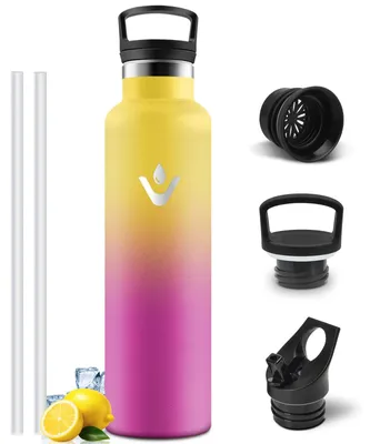 Produktbild von Mulbijeo Thermosflasche, BPA-Frei 1L, Trinkflasche Edelstahl, Auslaufsichere Iso