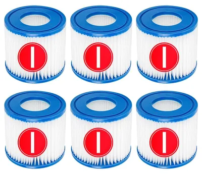 Immagine prodotto di Filtro per piscina, confezione da 6, compatibile con la pompa filtro modello 58381