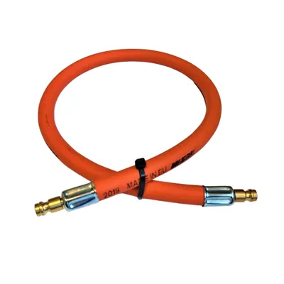 Zdjęcie produktu dla Wąż gazowy propan-butan Zatechs 0,5 m 20 bar Ø6,3 mm 2x DN 5 typ 21 szybkozłącze LKS Camping Wąż gazowy do podłączenia butli gazowej