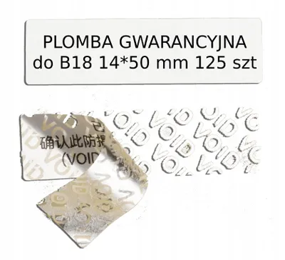 Zdjęcie produktu dla .NIIMBOT do B18 14*50mm 125szt PLOMBA GWARANCYJNA
