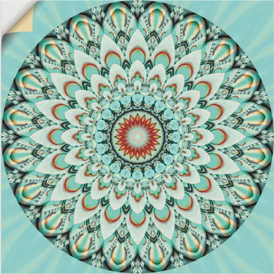 Produktbild von ARTland Wandbild, selbstklebend Mandala Integrität Größe: 40x40 cm