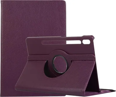 Obrázek produktu pro Kryt z umělé kůže pro Samsung Galaxy Tab S11 s 360stupňovou rotací, fialový