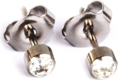Produktbild von Erstohrstecker Easy Piercy Classic Ø 2,95 mm weiß Mini Brillant
