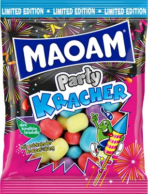 Produktbild von Haribo Maoam Kracher Party Kracher Kaubonbon-Dragees Packung 200g