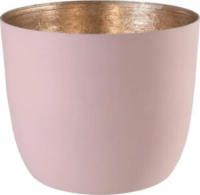 Immagine prodotto di Compagnia del Regalo Madras M lanterna, portacandele, ferro, arrossire / oro nudo, 8,5 cm, 76742