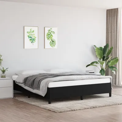 Immagine prodotto di Maison Exclusive - Struttura letto senza materasso Nero 160x200 cm Tessuto