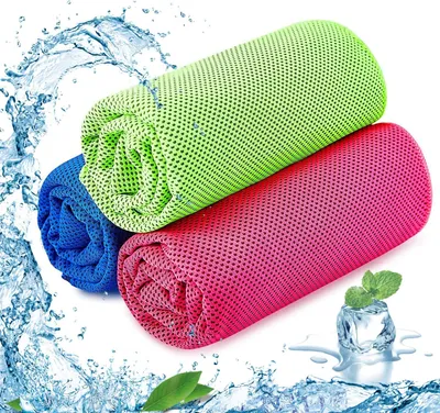 Produktbild von Kühlendes Handtuch, 4er-Pack, sofortige Linderung, kühlende Mikrofaser-Handtücher, kühlendes Halstuch, eiskalte Lappen/Schal für Sport, Fitnessstudio, Fitness, Camping, Radfahren, Wandern, Workout, Golf, Reisen (30 x 90 cm)