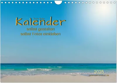 Produktbild von Kalender - selbst gestalten, Fotos selbst einkleben (Wandkalender 2025 DIN A4 quer), CALVENDO Monatskalender