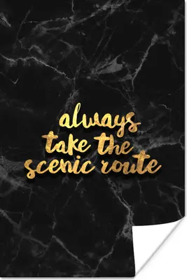 Produktbild von MuchoWow® Poster Zitate - Sprichwörter - Gold - Marmor 40x60 cm - Plakate für die Wand - Poster Babyzimmer