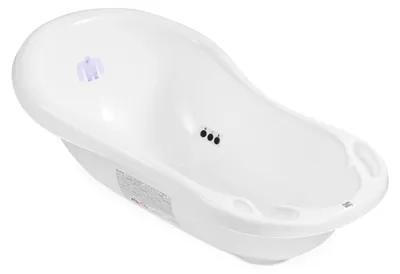 Image de Baignoire de bébé pour nouveau-nés et bébés jusqu'à 12 mois, avec bouchon et tapis antidérapant, en plastique sans BPA, longueur : 84cm
