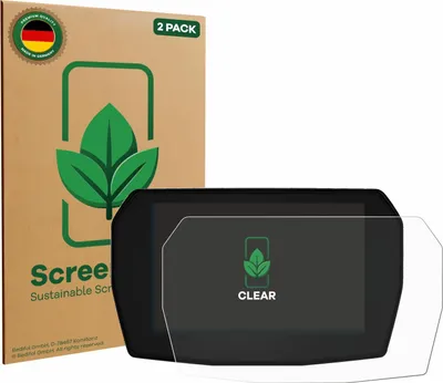 Produktbild von 2x ScreenLeaf Schutzfolie für Ducati Multistrada V2 2025 nachhaltiger Displayschutz Display Schutz Folie Klar Transparent