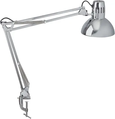 Obrázok produktu pre Stolná lampa MAUL MAULstudy E27 bez objímky žiarovky strieborná