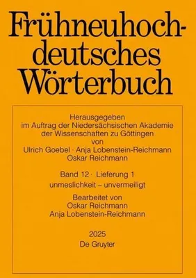 Obrázok produktu pre Frühneuhochdeutsches Wörterbuch. Band 12/Lieferung 1