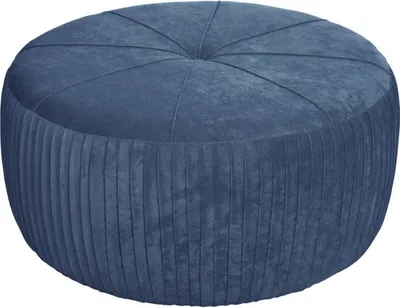 Produktbild von Casa Padrino Luxus Sitzhocker mit Falten H43 x 92 cm - Luxus Qualität - ALLE FARBEN - Neo Classic Vintage Style Rund Hocker - Möbel