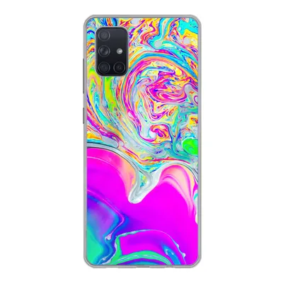Produktbild von MuchoWow® Handyhülle Schutzhülle Hülle für Samsung Galaxy A71 Kunst - Farben - Psychedelisch Silikon Softcase Handy Hülle - Kartenbesitzer