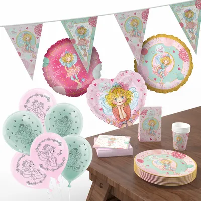 Produktbild von Prinzessin Lillifee Party-Set Tischdeko Partyzubehör Raumdeko 60-lig Kinderfeier