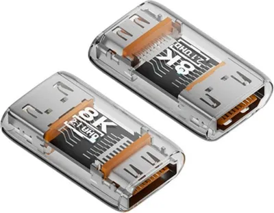 Produktbild von INF 8K HDMI 2.1 Kupplung Adapter ABS 3er Set 3,17cm x 2,1cm für TV Monitor Transparent