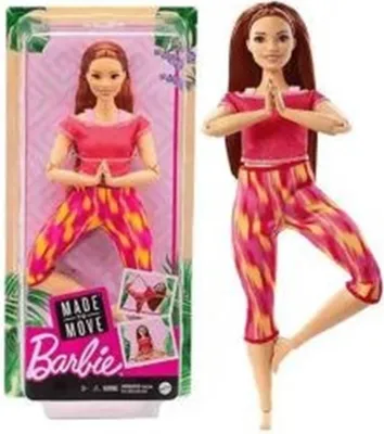 Produktbild von Barbie In motion Made to move GXF07 - Russisches Mädchen in rotem Top
