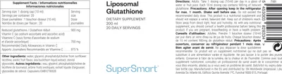 Produktbild von SuperSmart Liposomal Glutathione Dietary Supplement - 200 mL