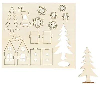 Produktbild von Creativ Company 57888, Bastelset für Kinder, Holz