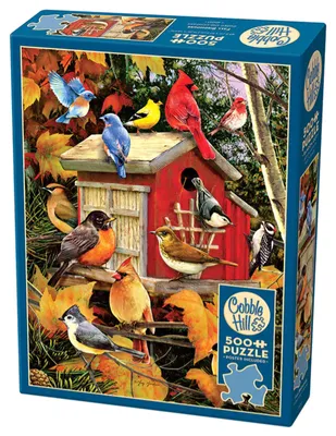 Zdjęcie produktu dla Puzzle 500 Jesienny domek dla ptaków 112651