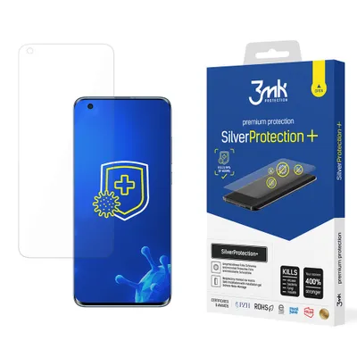 Produktbild von 3mk Display Antimikrobielle Schutzfolie SilverProtection+ für Xiaomi Mi 10/Mi 10 Pro 0,21mm Self-Heal