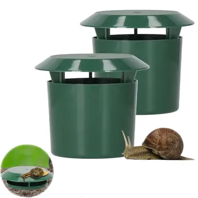Produktbild von 2 Stück Schneckenfalle - Schneckenfalle für den Garten - Ungiftig - Wiederverwendbar – Nachhaltig - für pflanzen- und gemüsebeete