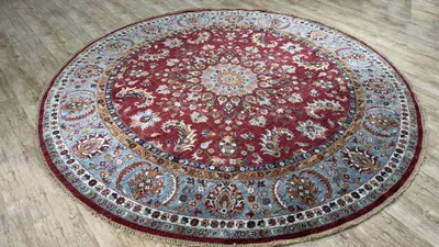 Produktbild von Teppich ZIEGLER-ORIGINAL | Farbe: Rot; Größe: 269x269 cm | strapazierfähig und leicht zu reinigen | Wohnzimmer | Schlafzimmer