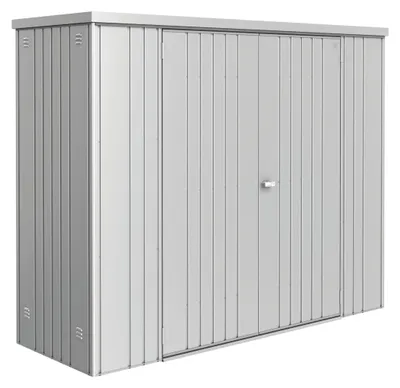 Produktbild von Biohort Equipment Locker, Metallschuppen, Doppel, Flachdach, Metallic-silber, Stahl, Metallic-silber