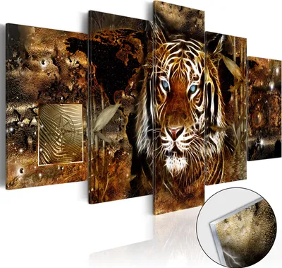 Produktbild von 3mm Acrylglasplatte Acrylglasbild - Golden Jungle 200x100 cm Tiere g-C-0027-k-n