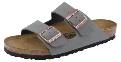 Produktbild von BIRKENSTOCK Arizona BS Herren Pantolette grau Birko-Flor normale Weite - Größe: 43