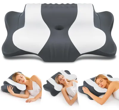 Obrázek produktu pro Ergonomický polštář na krk z viskoelastické pěny s 2 výškami
