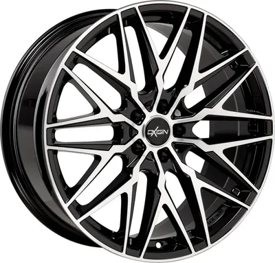 Produktbild von Oxigin Felge 25 Oxcross 8.5 Zollx19 Zoll ET43 5x114.3 black full polish OX258519J43BFP kompatibel mit Toyota Auris Camry C-HR RAV4