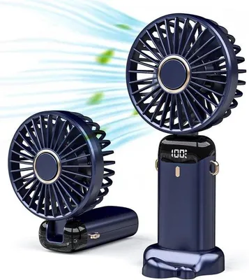 Productafbeelding van Handventilator - Mini-ventilator - 5 standen - Mini-ventilator op batterijen