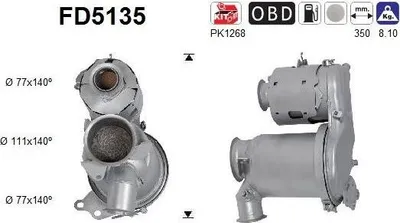Zdjęcie produktu dla Filtr Czastek Stalych Dpf Vw 1,6Tdi-2,0Tdi Euro 5