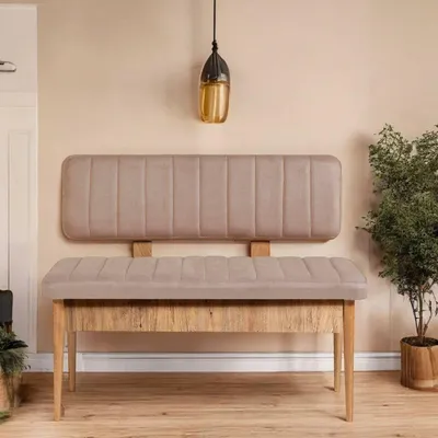 Produktbild von Salento - Bank, 110x40x85h cm Eichenbraun, Belastbar bis 150 kg