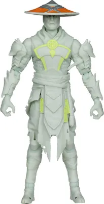 Produktbild von Mortal Kombat Actionfigur Glow in the Dark Edition Raiden (Gold Label) 18 cm