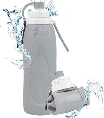 Immagine prodotto di Famanu, borraccia sportiva pieghevole con filtro - 500 ml