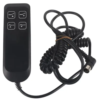Elektrischer Relaxschalter, 4-Tasten-Fernbedienung, IP66, 5-Pin, Schwarz, ABS