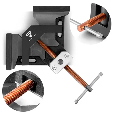 Produktbild von STAHLWERK Schweißwinkelklemme mit 90° Winkel und 75 mm Maulweite