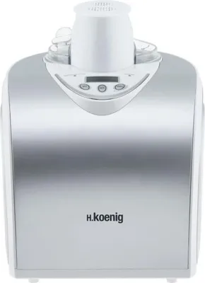 Image de Turbine à Glaces H.Koenig HF180, Capacité 1L, Préparation Rapide 30-40min, 135W