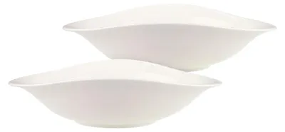 Zdjęcie produktu dla Villeroy & Boch Vapiano Pastateller Set 2-tlg. 26 x 21 cm weiß Vorteilsset 3 Stück 1042578476 4003686364752