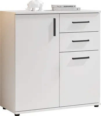 Produktbild von Kommode 2 trg. ca. 80x84x35 cm Weiß Nachbildung