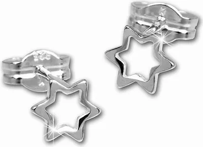 Produktbild von SilberDream Ohrstecker für Damen 925 Silber Sternchen Ohrringe 6mm SDO539