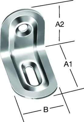 Immagine prodotto di Staffa di regolazione VORMANN 39x28x22x1mm acciaio, zincato