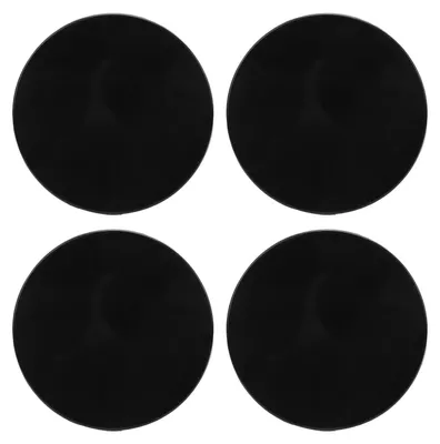 Productafbeelding van 4 stuks wielnaafdoppen, 57 mm buitendiameter, ABS-naafbescherming, vervanging voor model 3, zwart