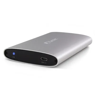 Image de Fantec 1795 FANTEC ALU-25U31 argent 2,5 USB 3.1 type C aluminium